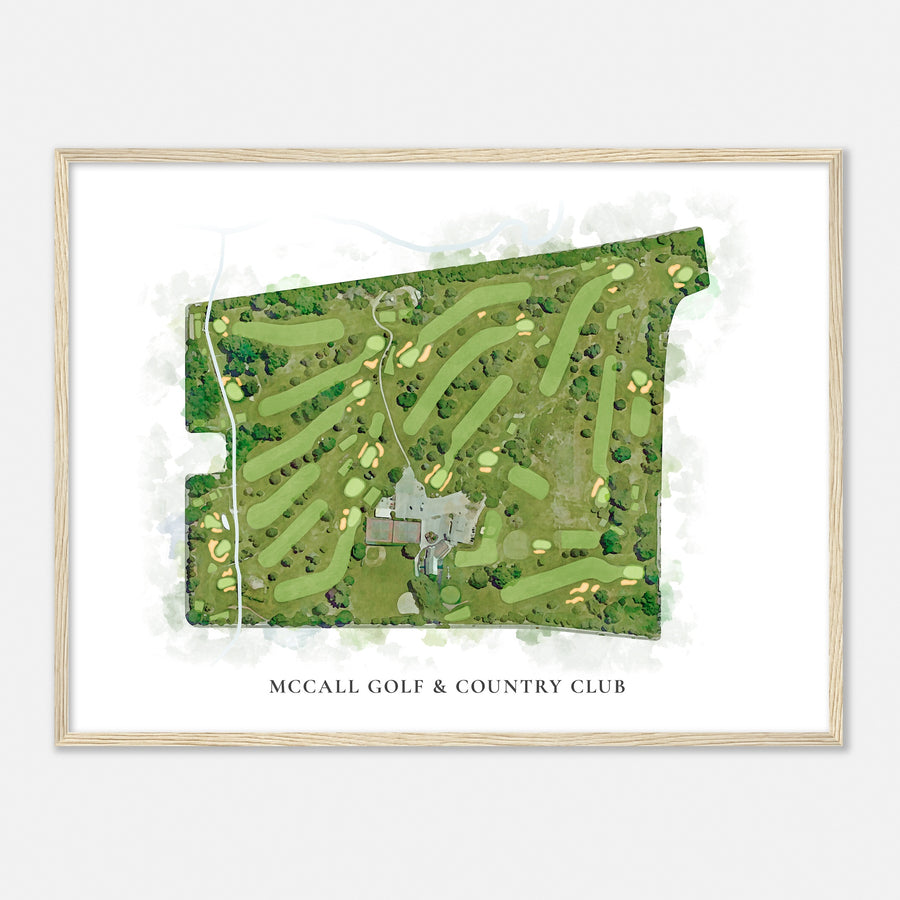 Print of Mccall Golf & Country Club Classic Map