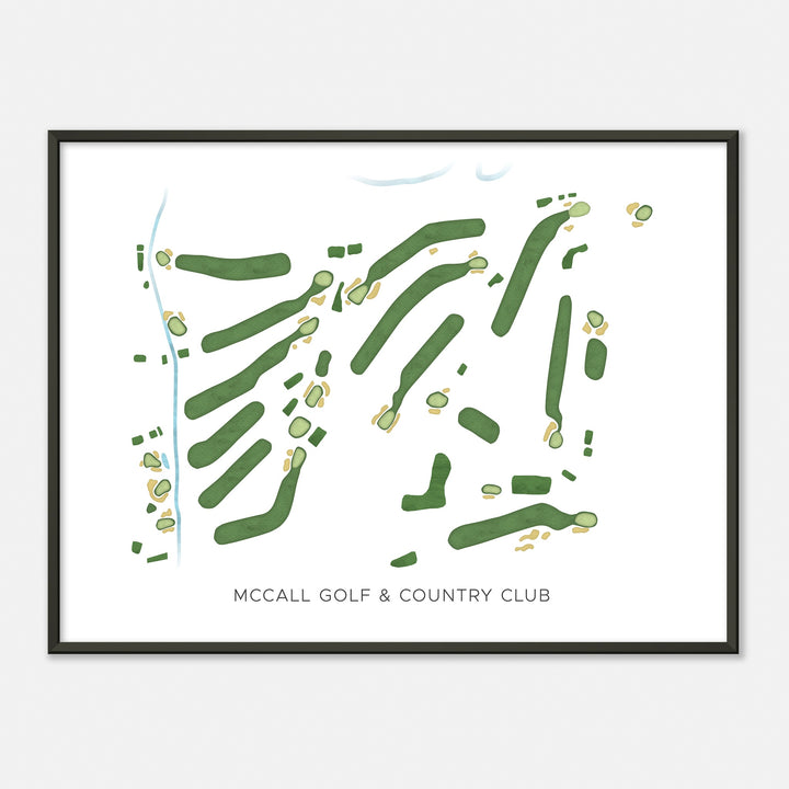Print of Mccall Golf & Country Club Modern Map