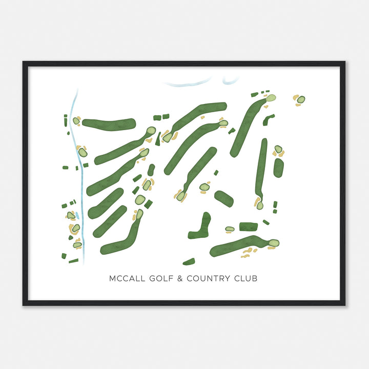 Print of Mccall Golf & Country Club Modern Map