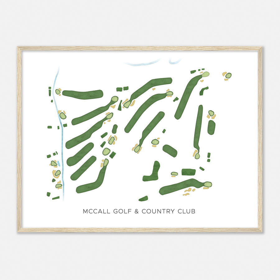 Print of Mccall Golf & Country Club Modern Map