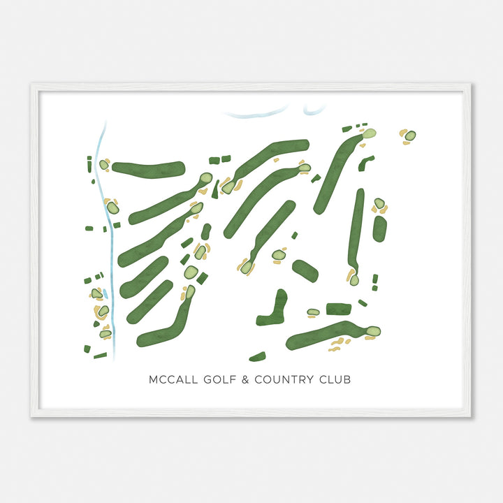 Print of Mccall Golf & Country Club Modern Map