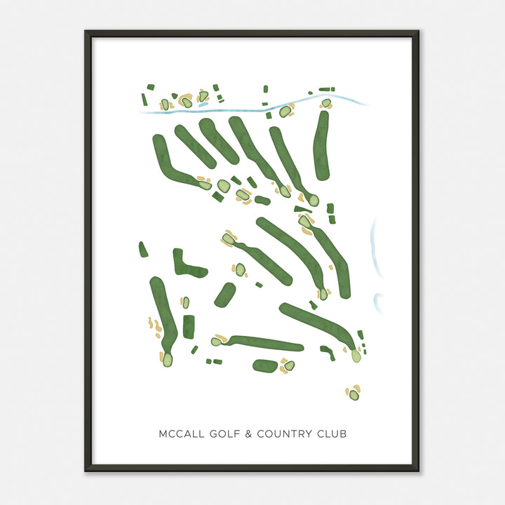 Print of Mccall Golf & Country Club Modern Map
