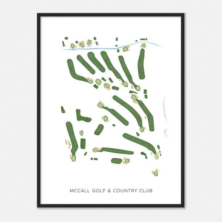 Print of Mccall Golf & Country Club Modern Map
