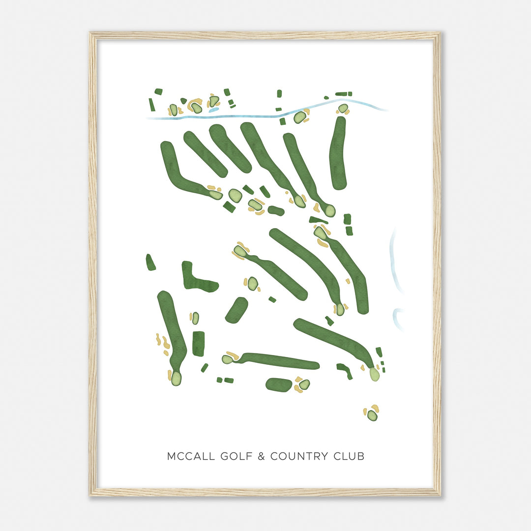 Print of Mccall Golf & Country Club Modern Map