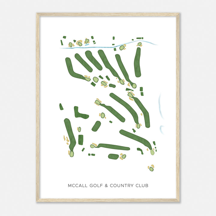 Print of Mccall Golf & Country Club Modern Map