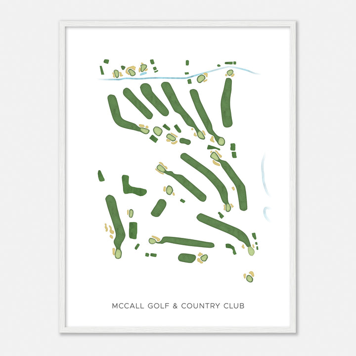 Print of Mccall Golf & Country Club Modern Map