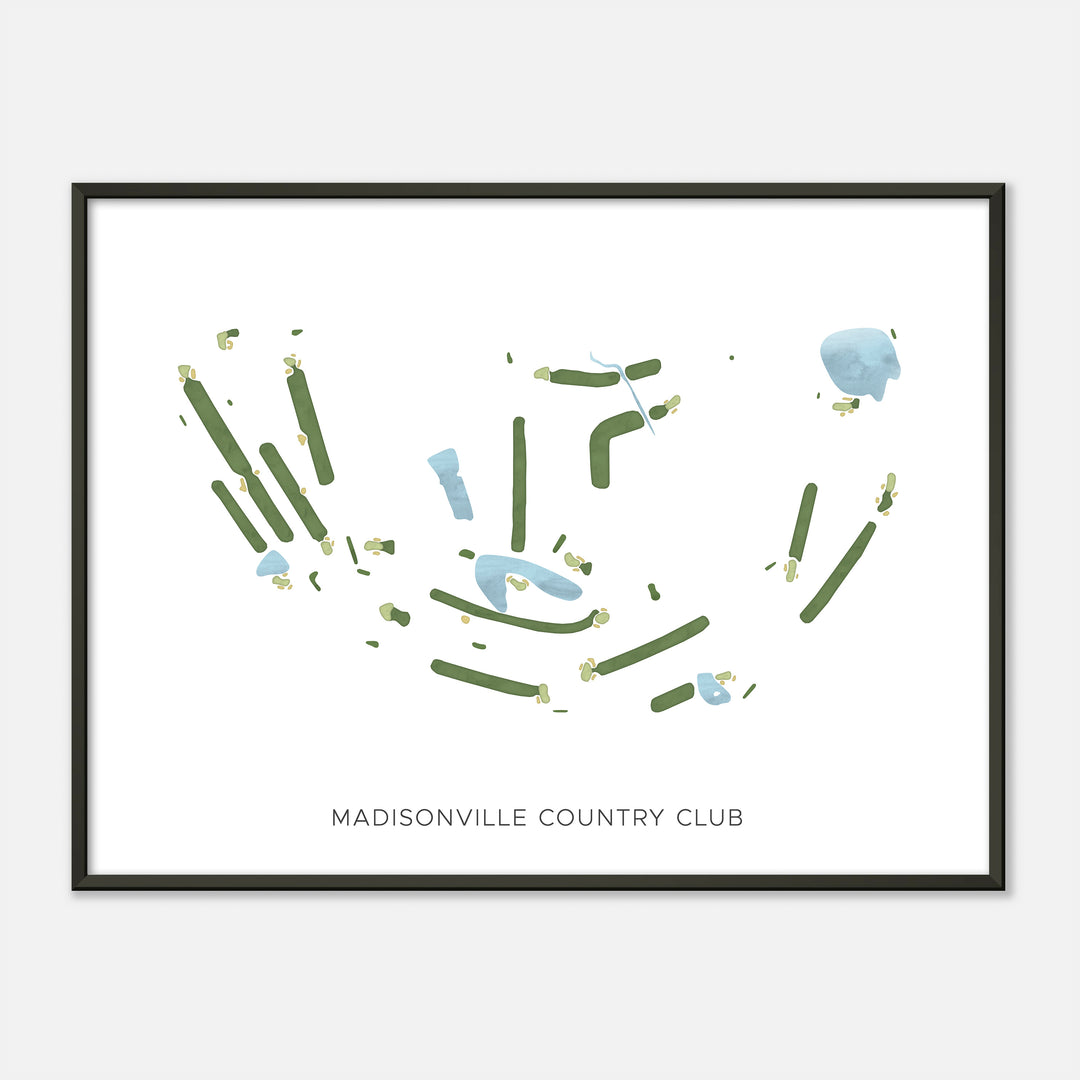 Print of Madisonville Country Club Modern Map
