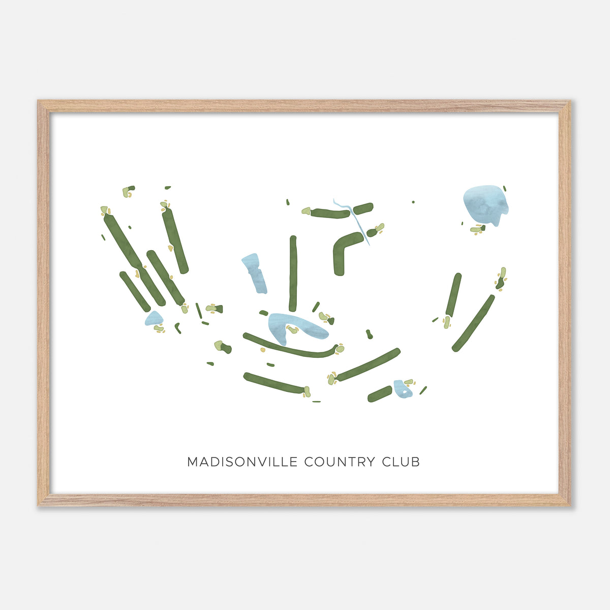Print of Madisonville Country Club Modern Map