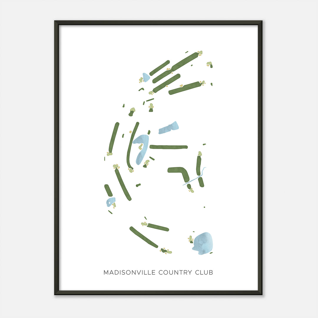 Print of Madisonville Country Club Modern Map