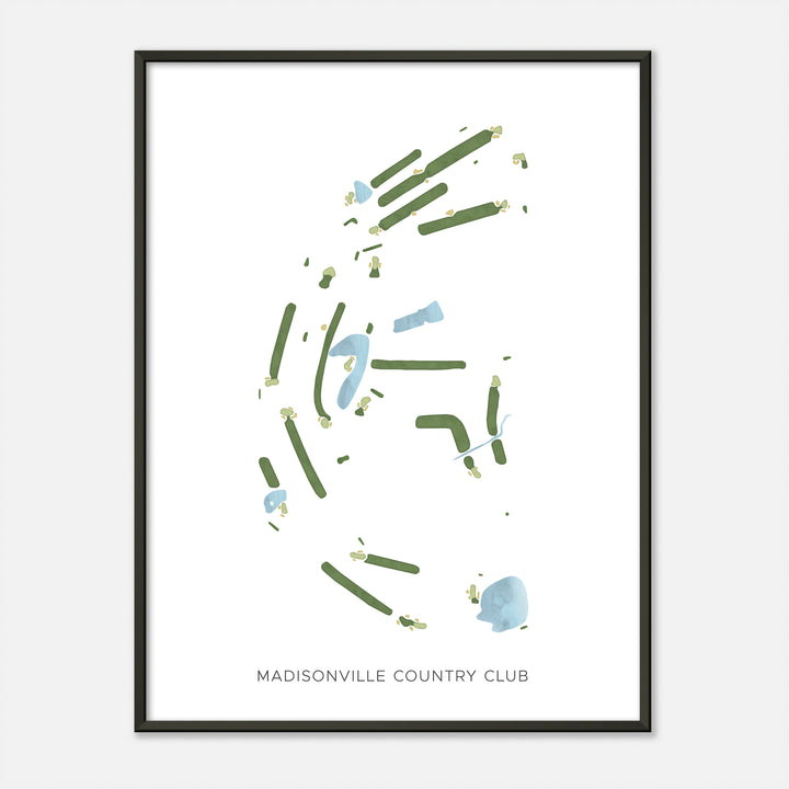 Print of Madisonville Country Club Modern Map