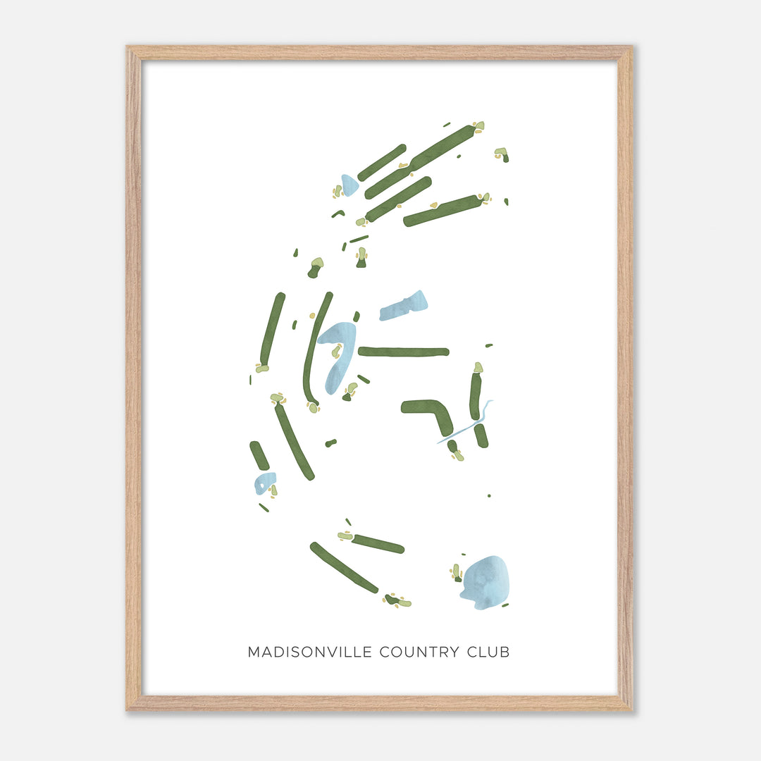 Print of Madisonville Country Club Modern Map