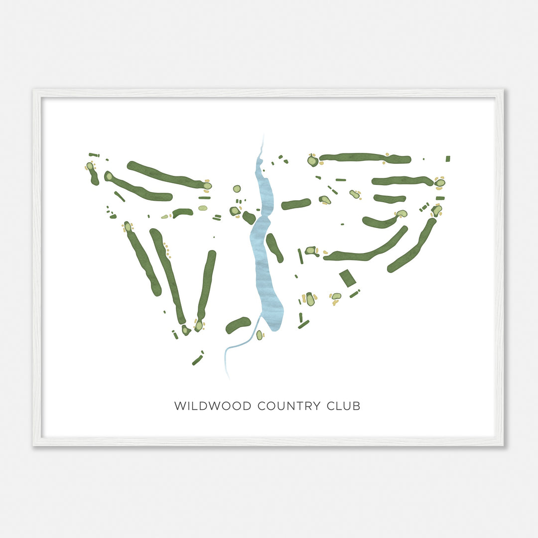 Print of Wildwood Country Club Modern Map