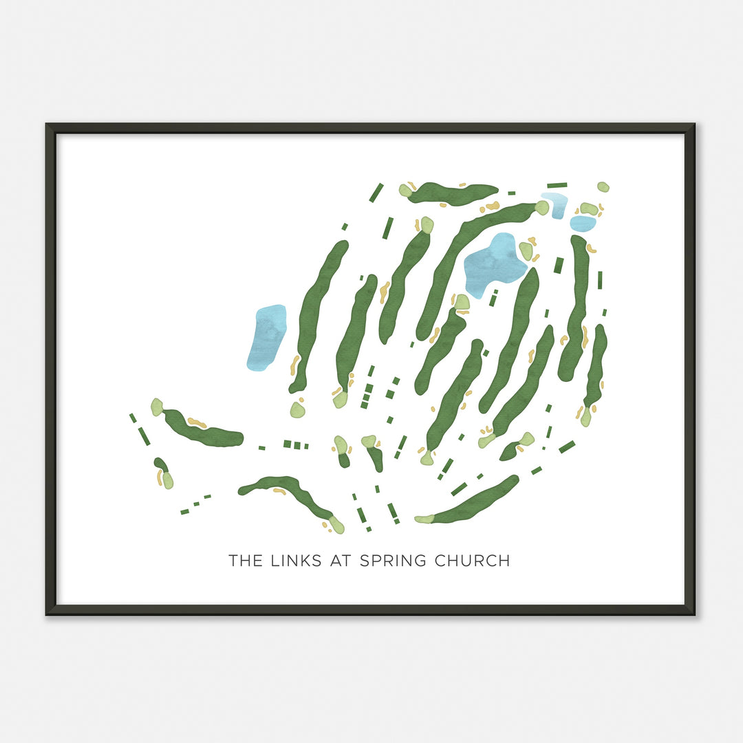 Print of The Links At Spring Church Modern Map