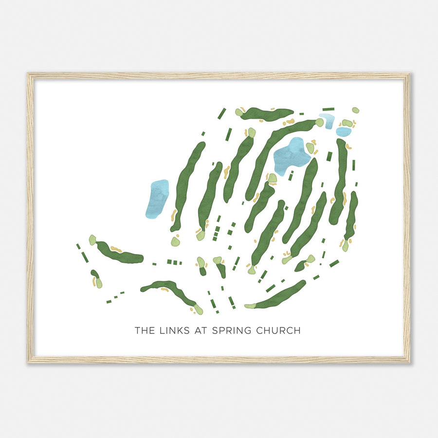 Print of The Links At Spring Church Modern Map