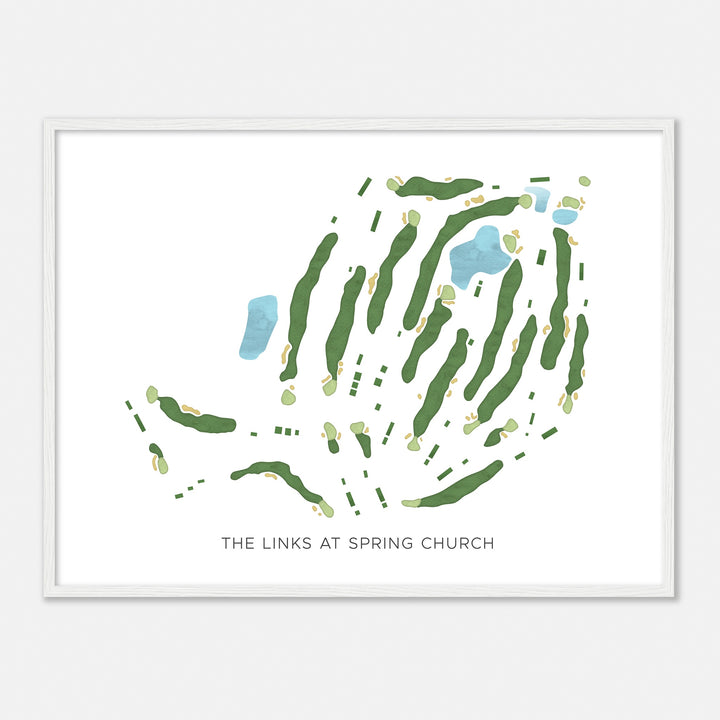 Print of The Links At Spring Church Modern Map