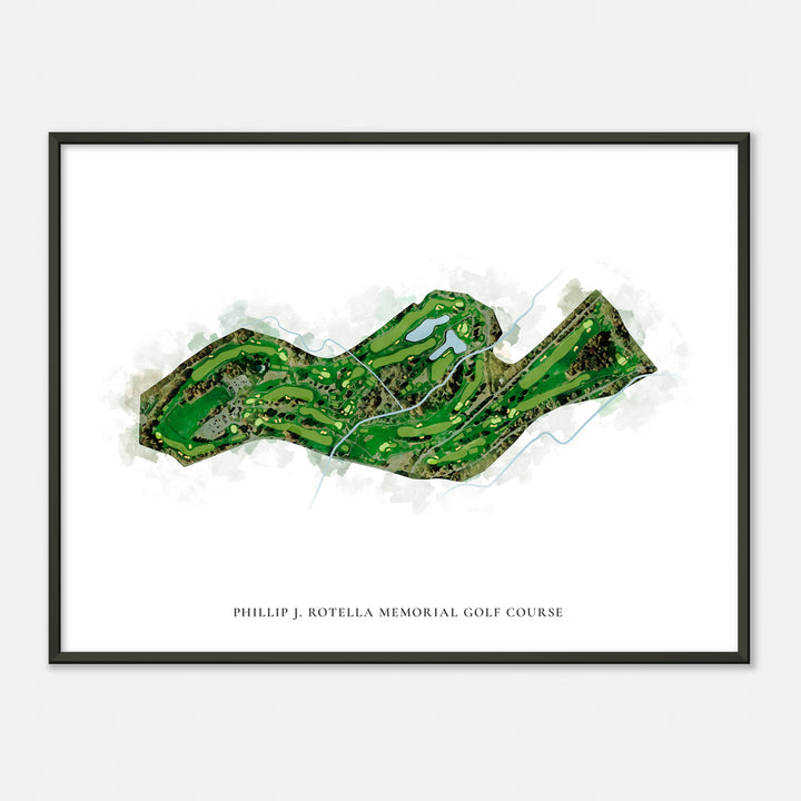Print of Phillip J. Rotella Memorial Golf Course Classic Map