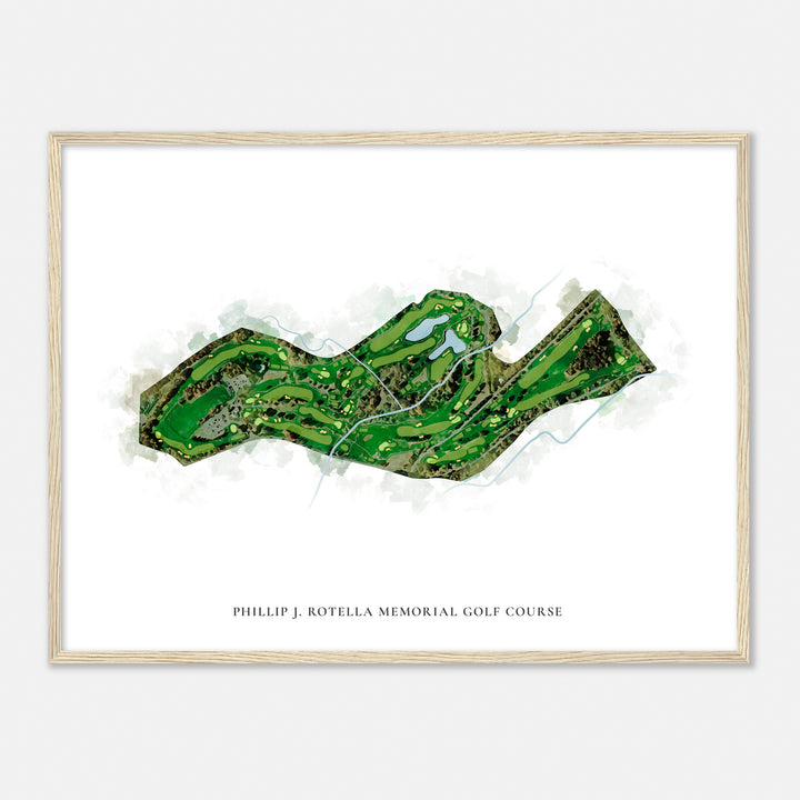 Print of Phillip J. Rotella Memorial Golf Course Classic Map