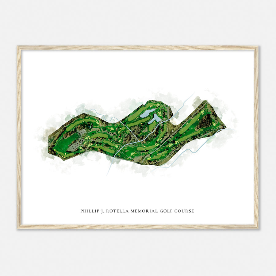 Print of Phillip J. Rotella Memorial Golf Course Classic Map