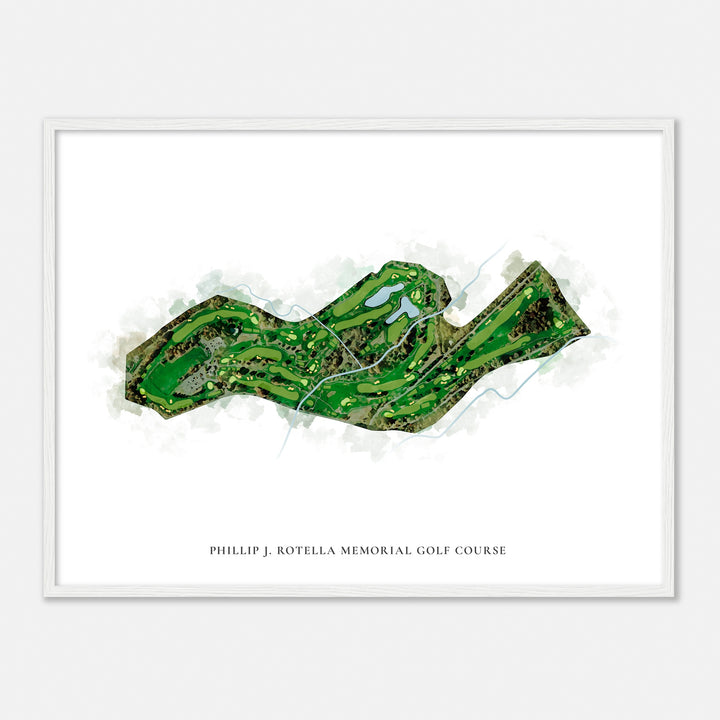Print of Phillip J. Rotella Memorial Golf Course Classic Map