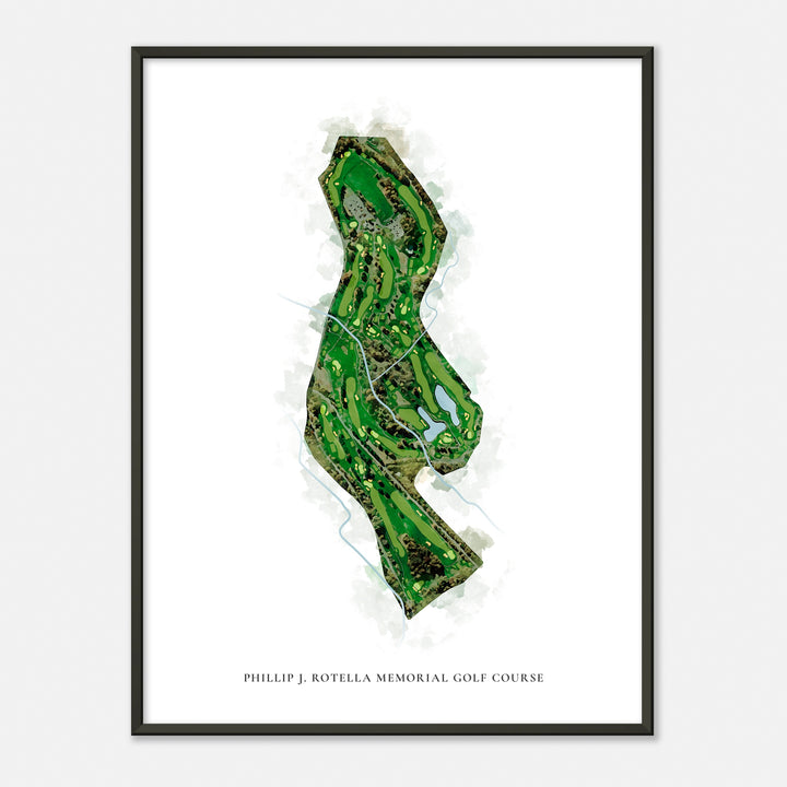 Print of Phillip J. Rotella Memorial Golf Course Classic Map