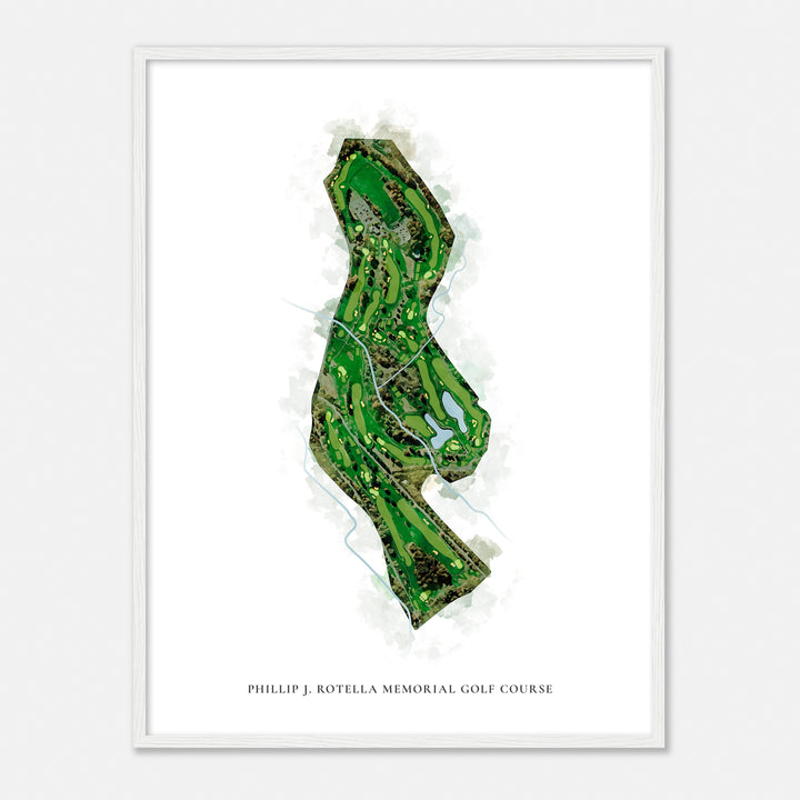 Print of Phillip J. Rotella Memorial Golf Course Classic Map
