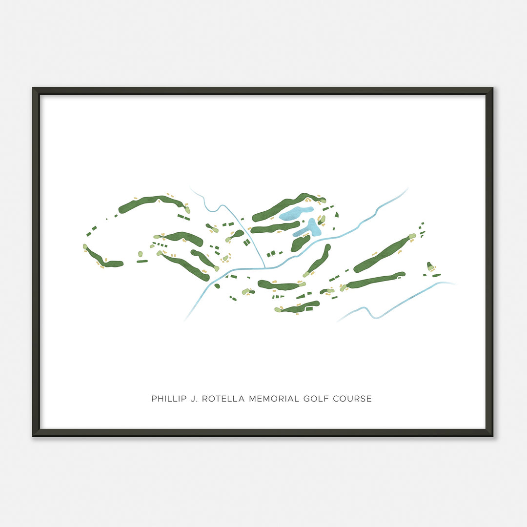 Print of Phillip J. Rotella Memorial Golf Course Modern Map