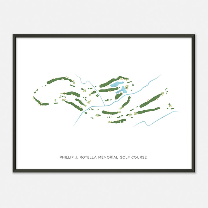 Print of Phillip J. Rotella Memorial Golf Course Modern Map