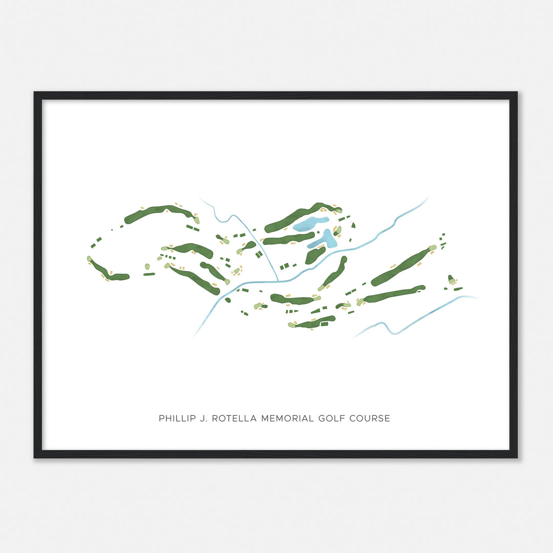Print of Phillip J. Rotella Memorial Golf Course Modern Map
