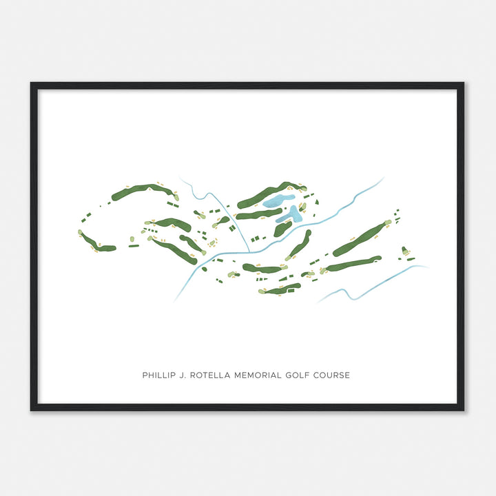 Print of Phillip J. Rotella Memorial Golf Course Modern Map