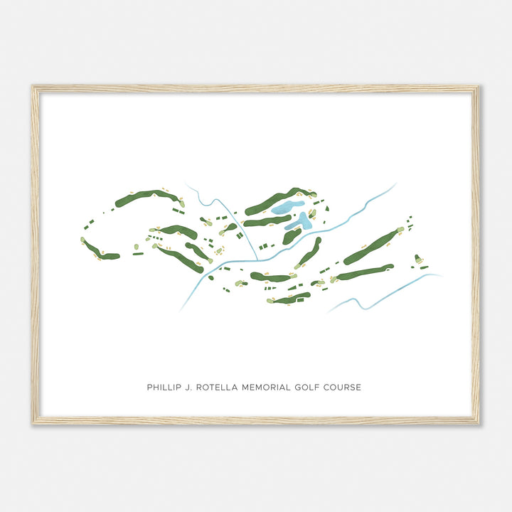 Print of Phillip J. Rotella Memorial Golf Course Modern Map