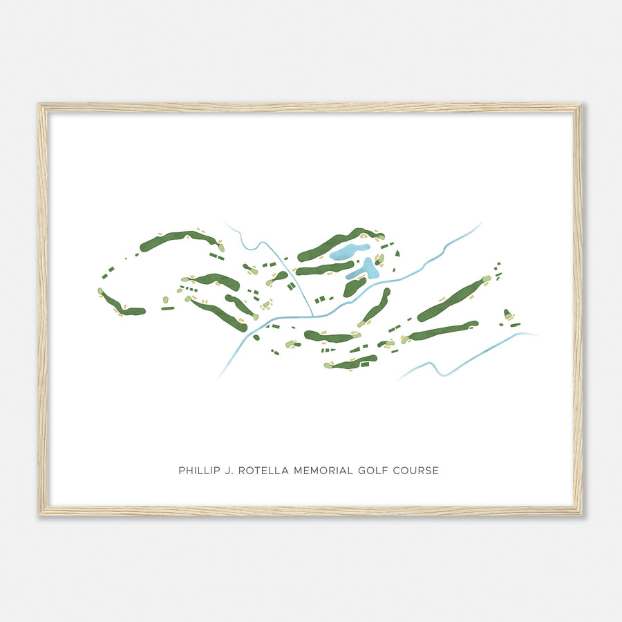 Print of Phillip J. Rotella Memorial Golf Course Modern Map
