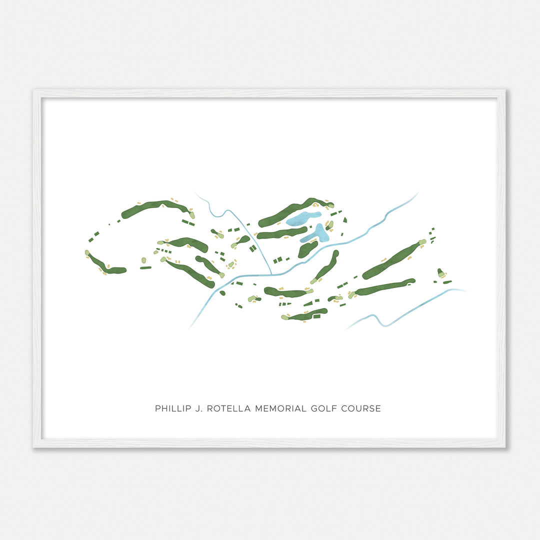 Print of Phillip J. Rotella Memorial Golf Course Modern Map