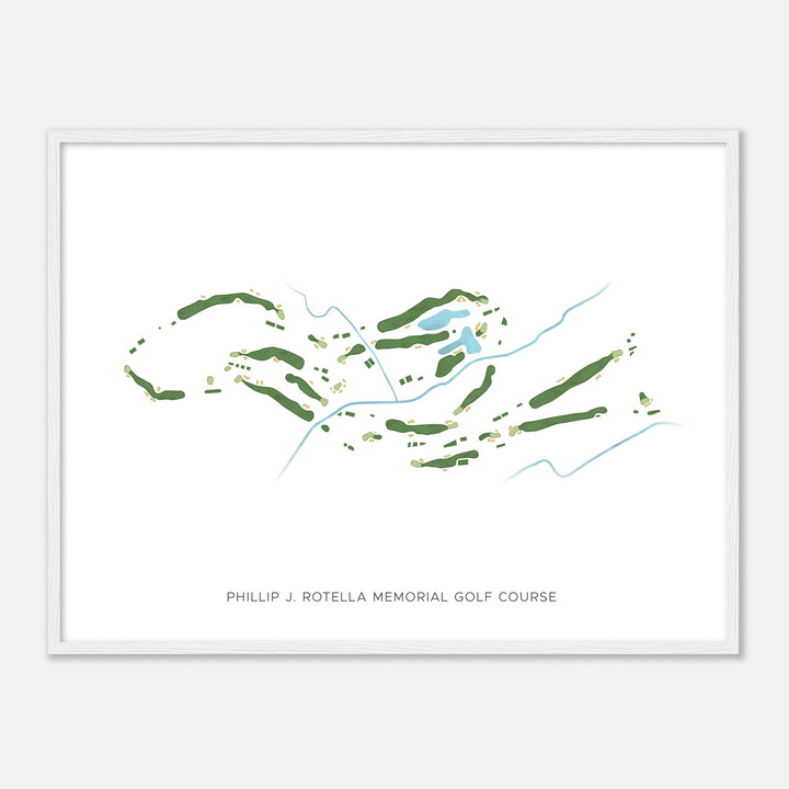 Print of Phillip J. Rotella Memorial Golf Course Modern Map
