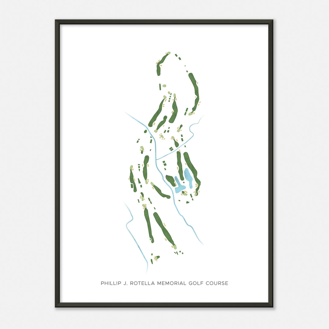 Print of Phillip J. Rotella Memorial Golf Course Modern Map