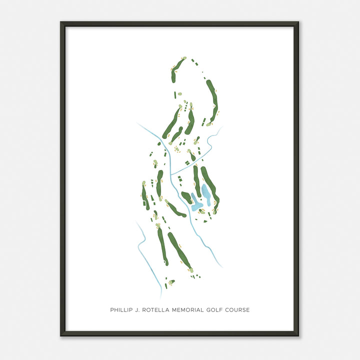 Print of Phillip J. Rotella Memorial Golf Course Modern Map