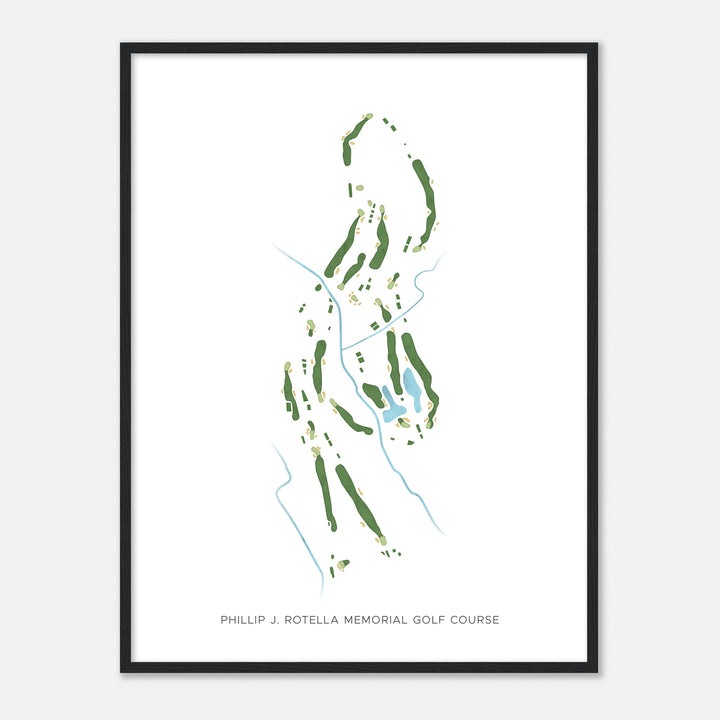 Print of Phillip J. Rotella Memorial Golf Course Modern Map