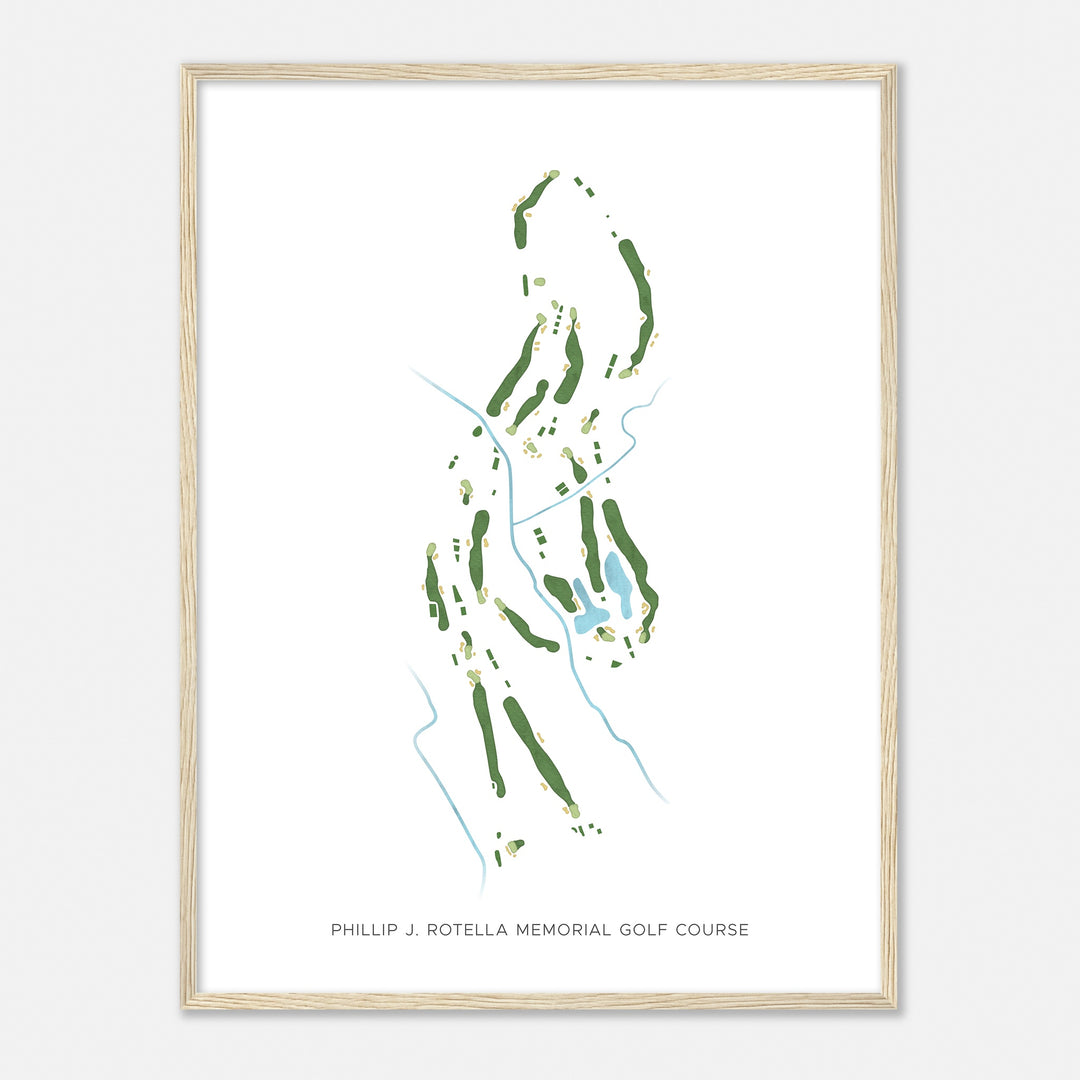 Print of Phillip J. Rotella Memorial Golf Course Modern Map