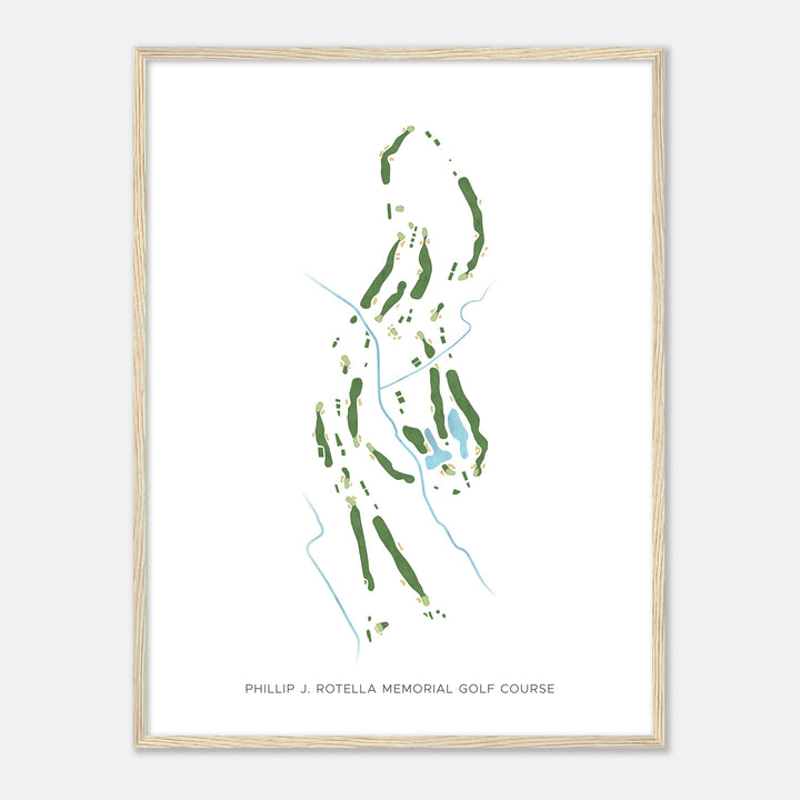 Print of Phillip J. Rotella Memorial Golf Course Modern Map
