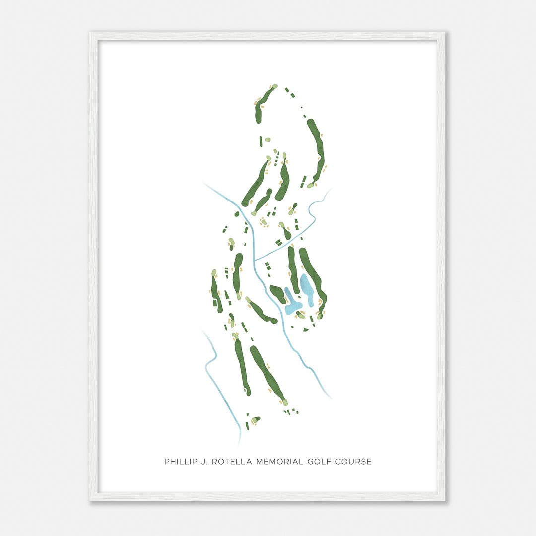 Print of Phillip J. Rotella Memorial Golf Course Modern Map