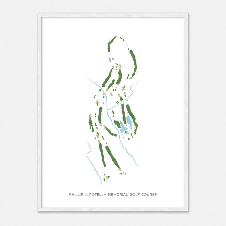 Print of Phillip J. Rotella Memorial Golf Course Modern Map