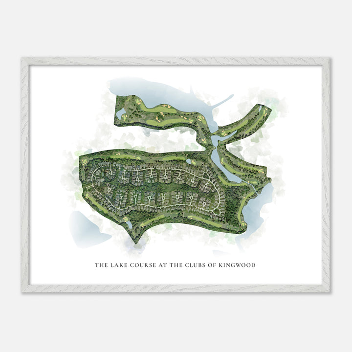 Print of The Lake Course At The Clubs Of Kingwood Classic Map
