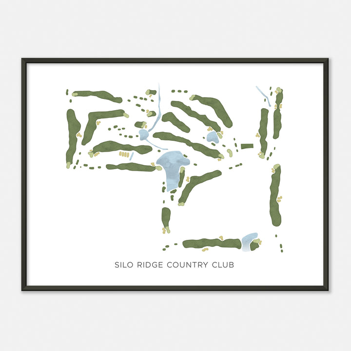 Print of Silo Ridge Country Club Modern Map