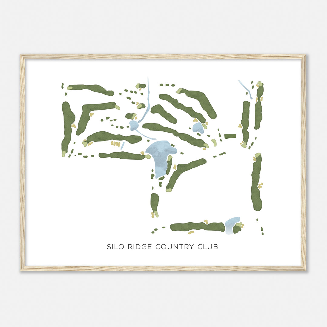 Print of Silo Ridge Country Club Modern Map