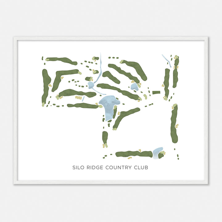 Print of Silo Ridge Country Club Modern Map