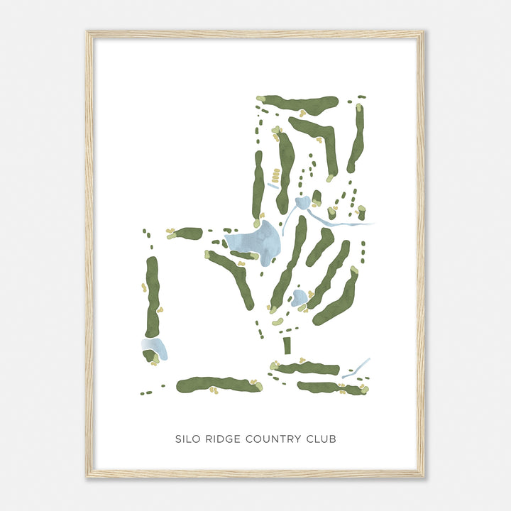 Print of Silo Ridge Country Club Modern Map