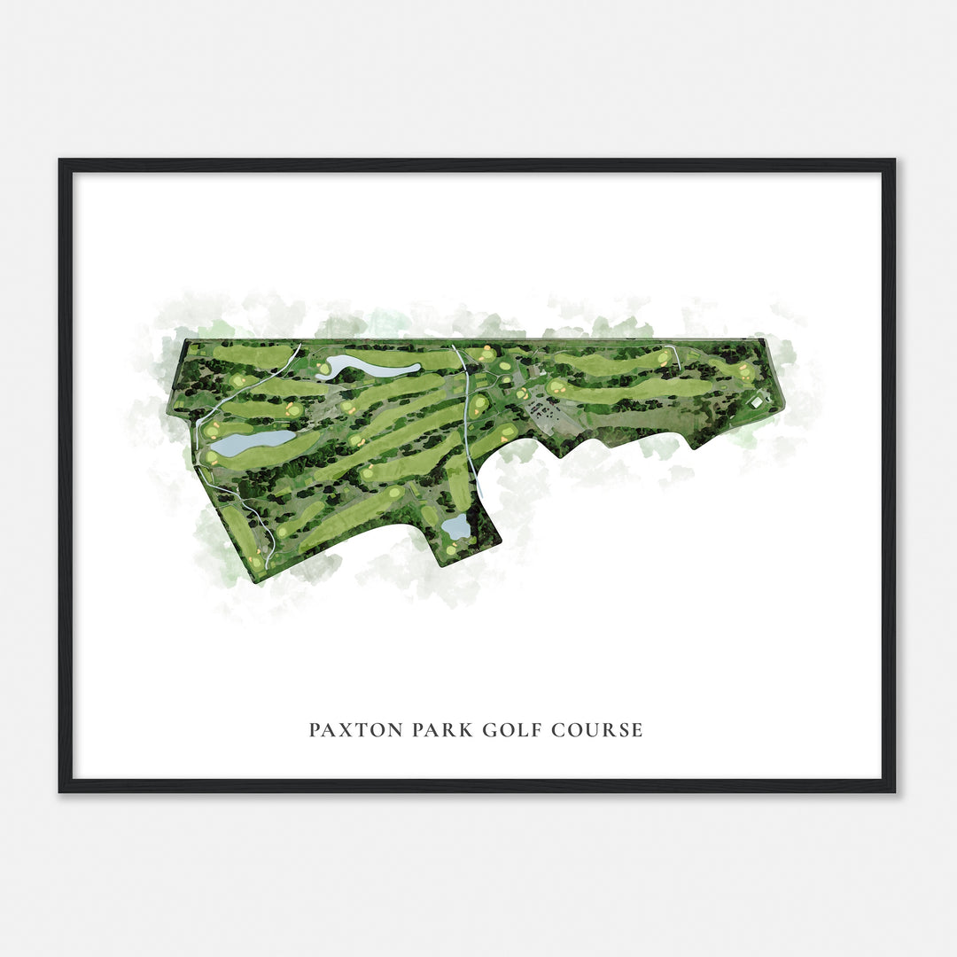 Print of Paxton Park Golf Course Classic Map