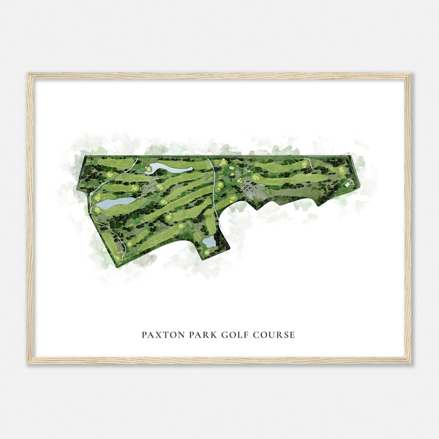 Print of Paxton Park Golf Course Classic Map