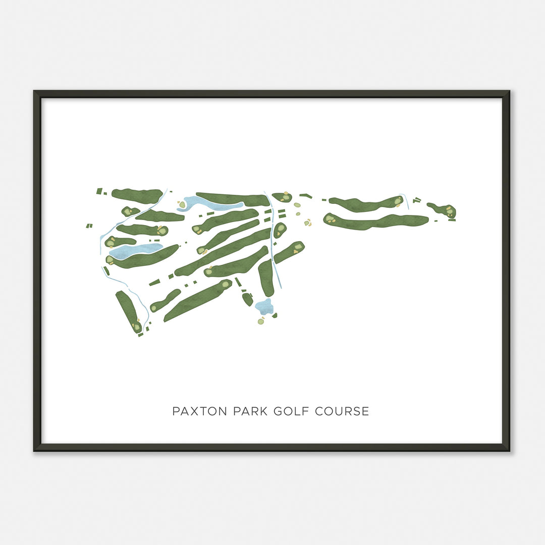 Print of Paxton Park Golf Course Modern Map