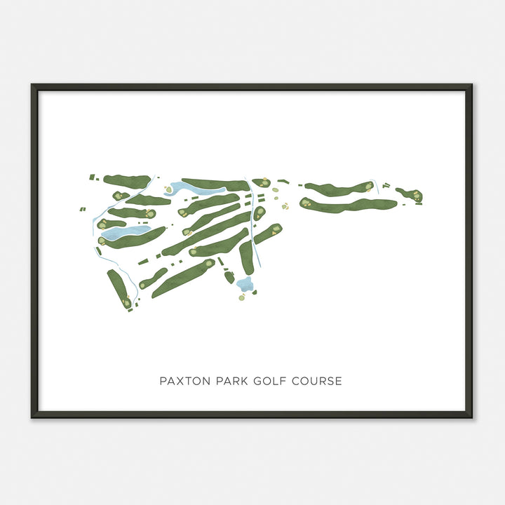 Print of Paxton Park Golf Course Modern Map