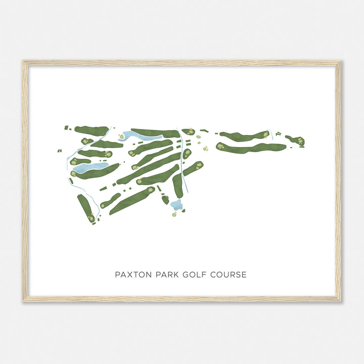 Print of Paxton Park Golf Course Modern Map